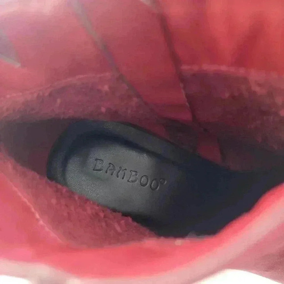 Chunky Platform Heel Faux Suede Ankle Booties - 9 - Picture 11 of 13